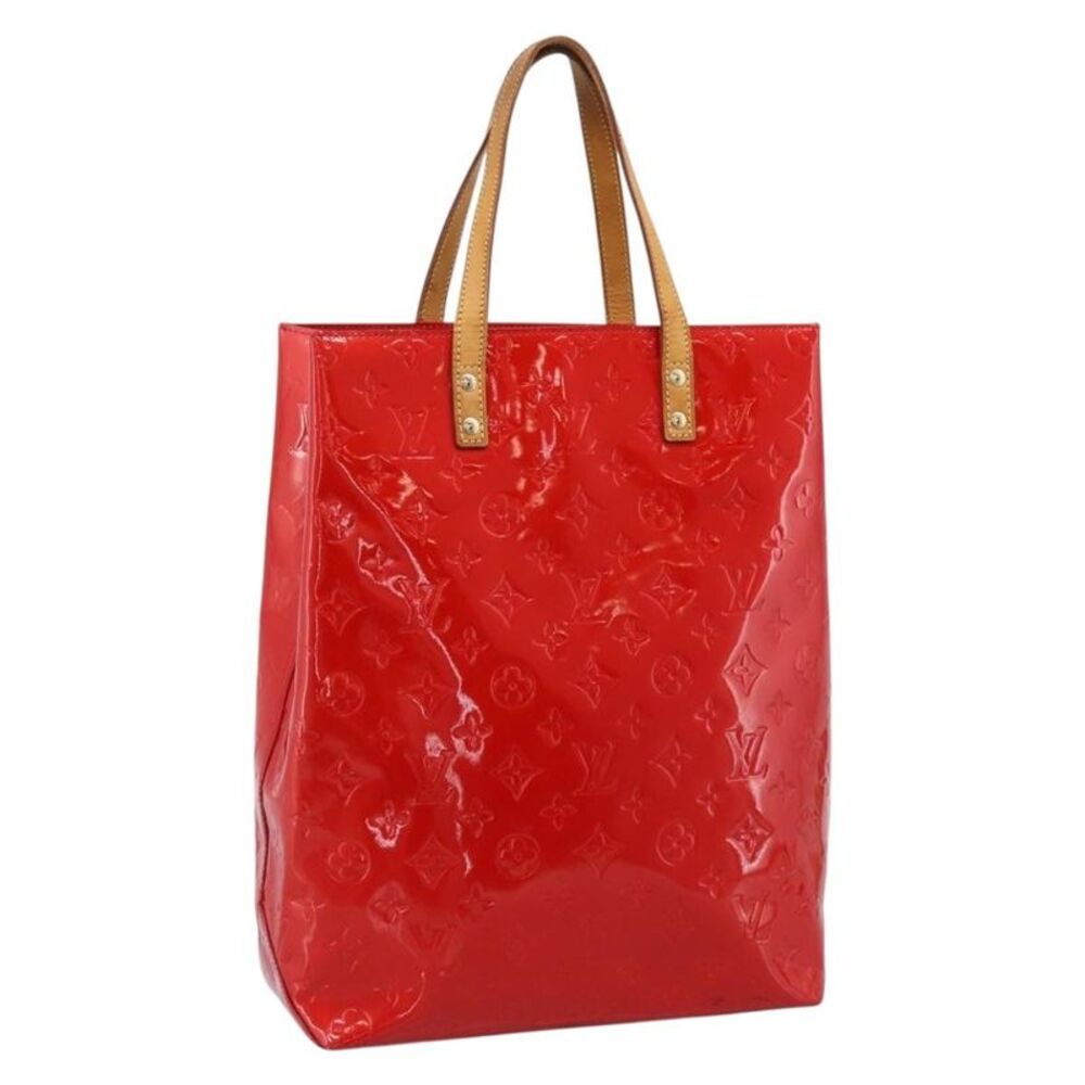 Louis Vuitton Reade Monogram Vernis Red Patent_Leather Handbag